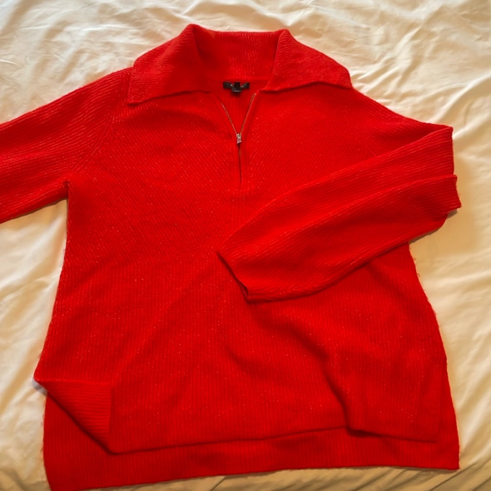Quarter Zip Knit Sweater